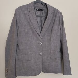 H&M Gray Sport Coat with Modern Fit and Notched Lapel